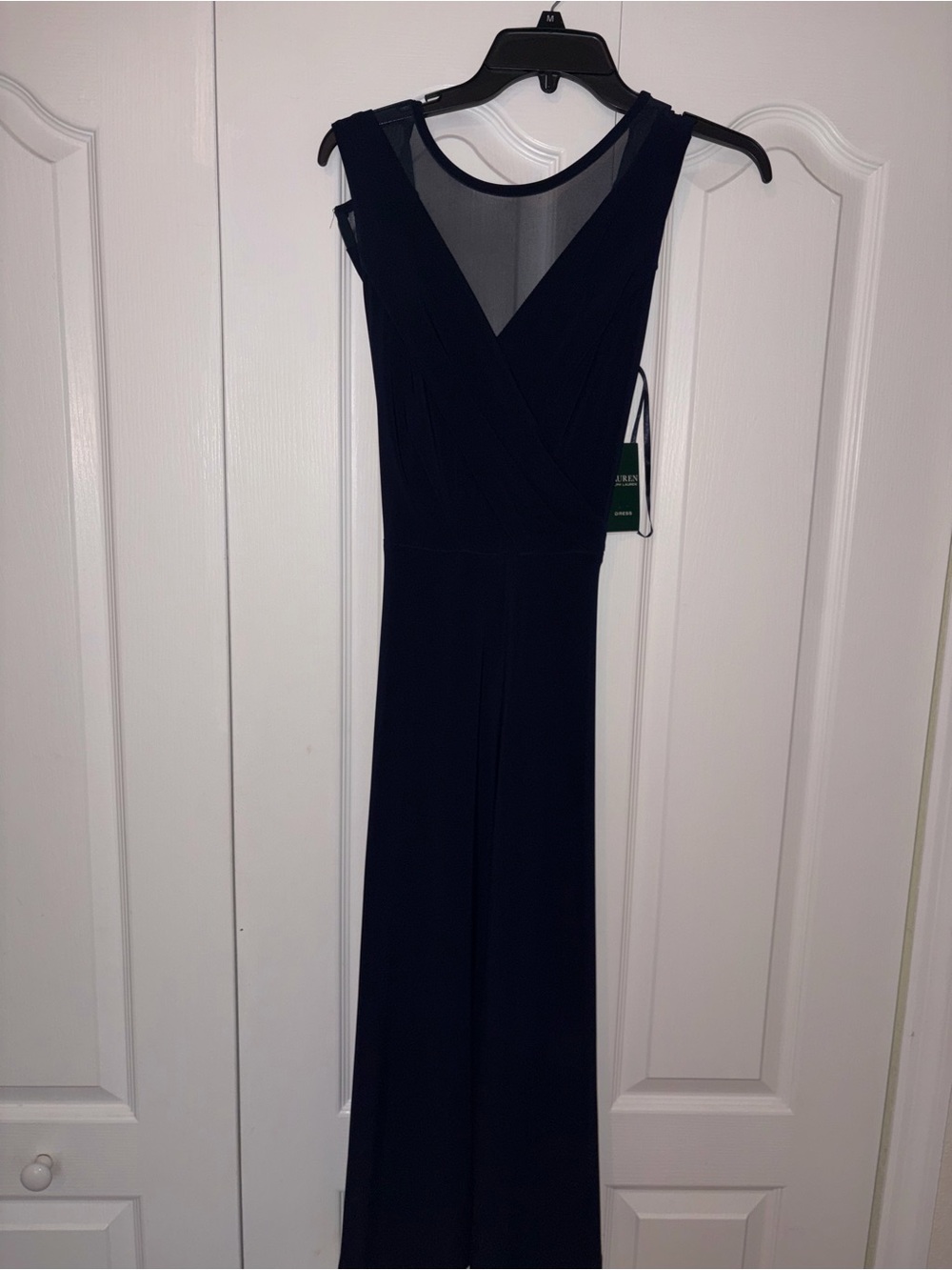 Ralph Lauren Elegant Navy Blue Sleeveless Dress